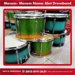 macam macam nama alat drumband
