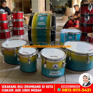 pengrajin alat drumband dikota cianjur