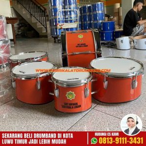 Jual Drumband Anak SD Lengkap dengan Stiker Logo Sekolah di Luwu Timur